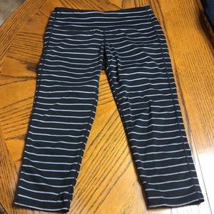 Athleta striped capris